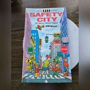 Safety city street signs pop up kids book